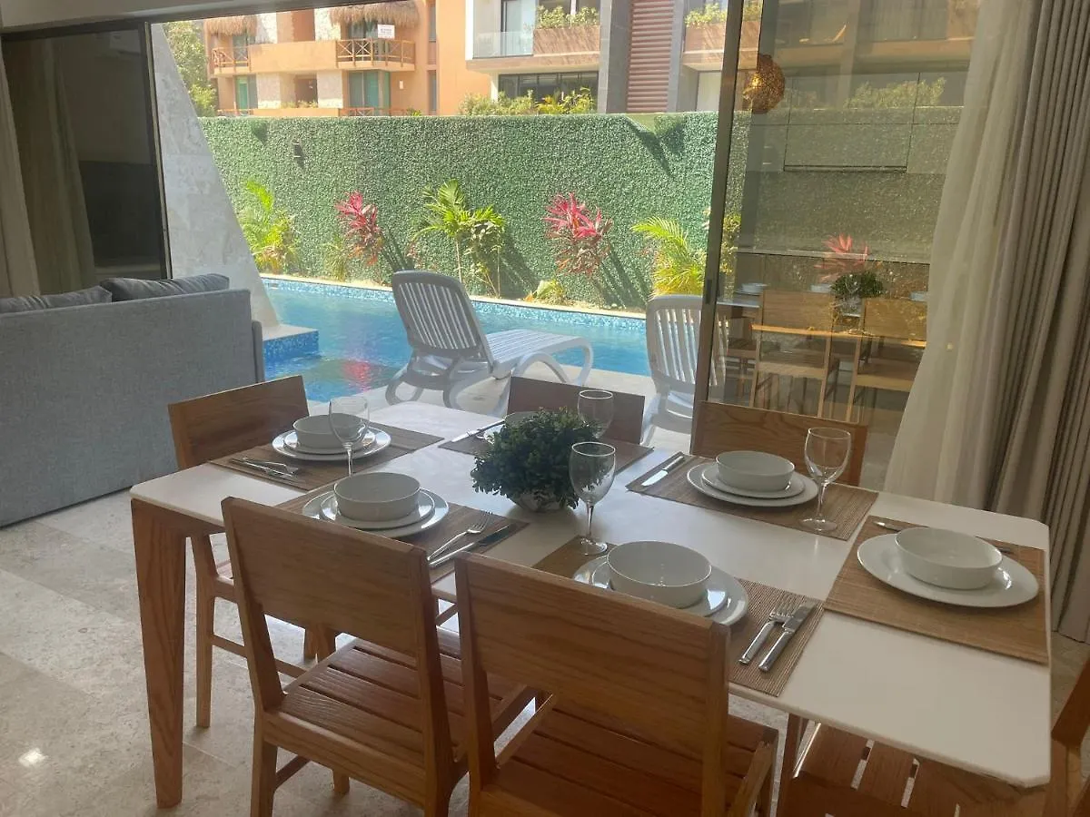 Cozy Apt W/Swim-Up Pool Appartement Tulum Pueblo
